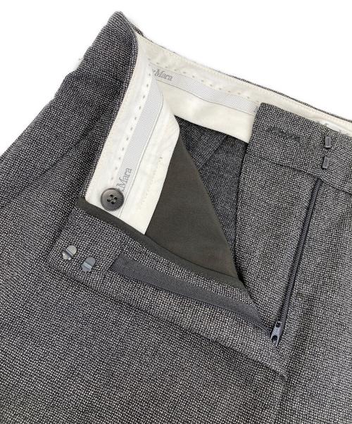 MaxMara（マックスマーラ）MaxMara (マックスマーラ) ワンタックスラックスパンツ グレー サイズ:42の古着・服飾アイテム