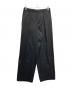 MAISON SPECIAL（メゾンスペシャル）の古着「Wool Mix Gabardine Prime Wide One-Tuck Wide Pants」｜ブラック