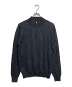 GOBIゴビ）の古着「カシミヤハーフジップニット」｜ブラック