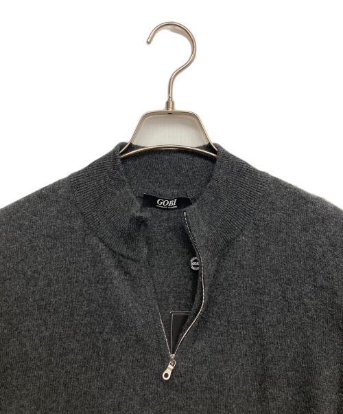 GOBI（ゴビ）GOBI (ゴビ) カシミヤハーフジップニット ブラック サイズ:Mの古着・服飾アイテム