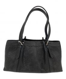 GARBO（ガルボ）の古着「レザーハンドバッグ」｜ブラック
