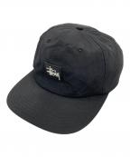stussyステューシー）の古着「ロゴキャップ」｜ブラック
