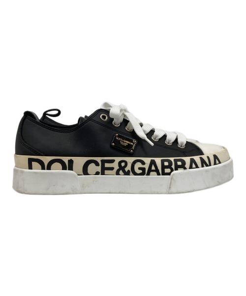 DOLCE & GABBANA（ドルチェ＆ガッバーナ）DOLCE & GABBANA (ドルチェ＆ガッバーナ) ローカットスニーカー ブラック サイズ:39の古着・服飾アイテム