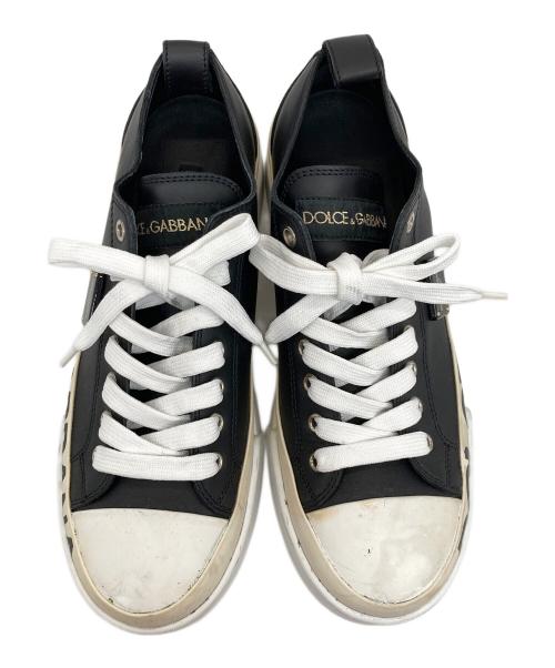 DOLCE & GABBANA（ドルチェ＆ガッバーナ）DOLCE & GABBANA (ドルチェ＆ガッバーナ) ローカットスニーカー ブラック サイズ:39の古着・服飾アイテム