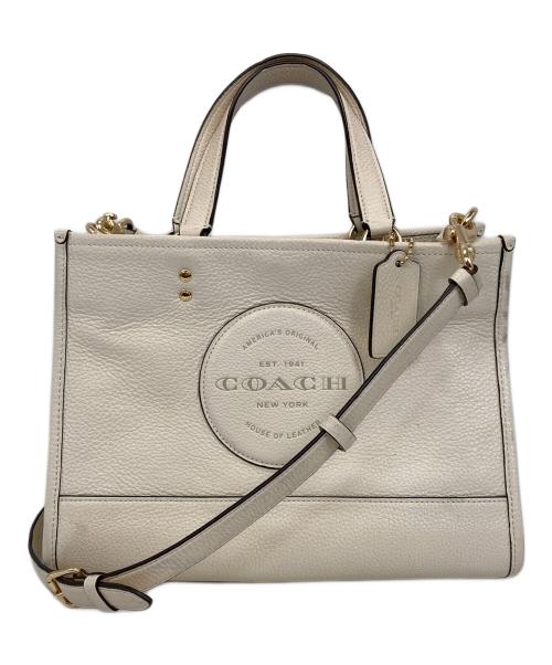 COACH（コーチ）COACH (コーチ) デンプシー キャリーオール ウィズ パッチ ホワイトの古着・服飾アイテム