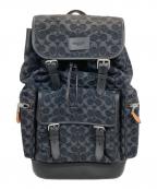 COACHコーチ）の古着「Sprint Backpack In Signature Denim」｜ブラック