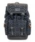 COACH（コーチ）の古着「Sprint Backpack In Signature Denim」｜ブラック