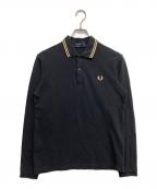 FRED PERRYフレッドペリー）の古着「ロングスリーブポロシャツ」｜ブラック