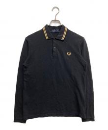 FRED PERRY（フレッドペリー）の古着「ロングスリーブポロシャツ」｜ブラック