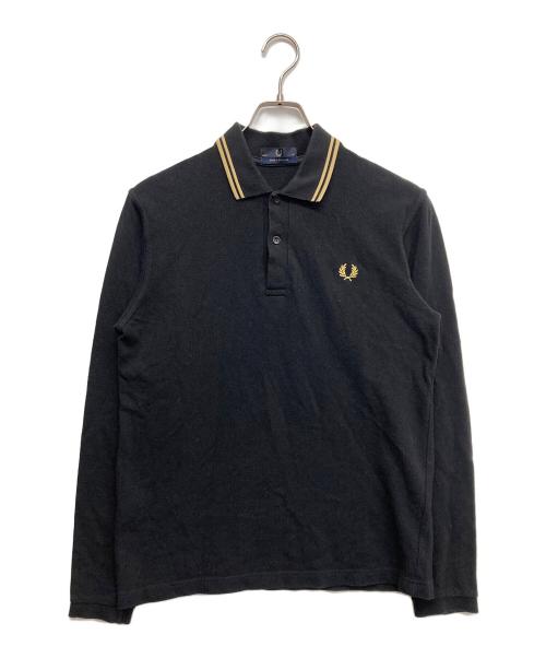 FRED PERRY（フレッドペリー）FRED PERRY (フレッドペリー) ロングスリーブポロシャツ ブラック サイズ:38の古着・服飾アイテム