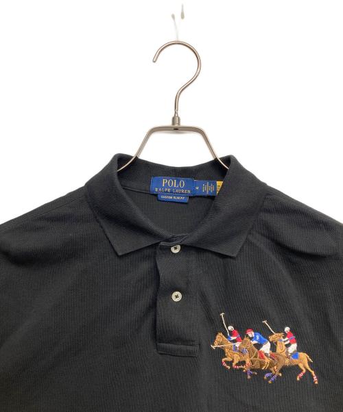 POLO RALPH LAUREN（ポロ・ラルフローレン）POLO RALPH LAUREN (ポロ・ラルフローレン) ビッグポニーポロシャツ ブラック サイズ:Mの古着・服飾アイテム