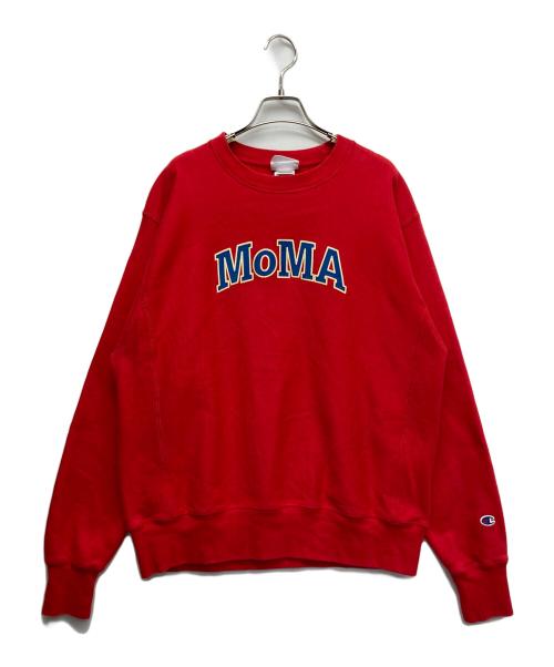Champion（チャンピオン）Champion (チャンピオン) MoMA (モマ) MoMA Edition リバースウィーブスウェット レッド サイズ:XLの古着・服飾アイテム
