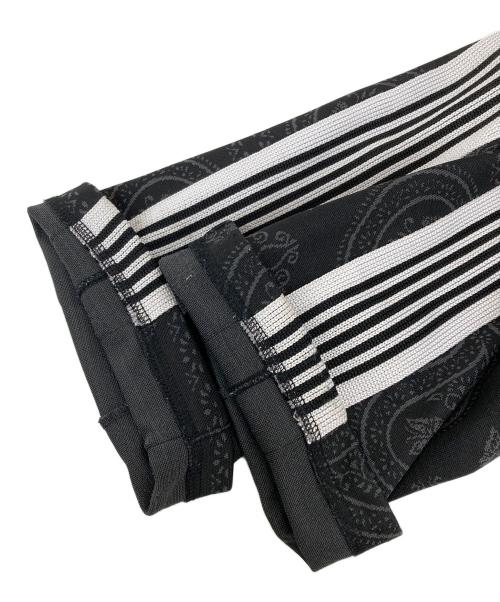 Needles（ニードルズ）Needles (ニードルズ) NUBIAN別注サイドラインペイズリートラックロングパンツ ブラック サイズ:Sの古着・服飾アイテム