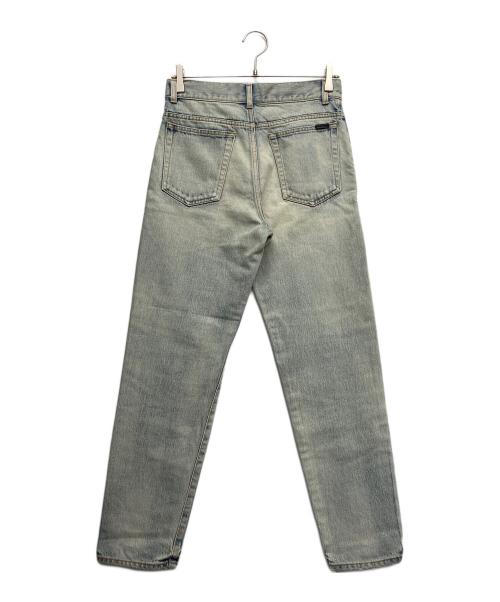Saint Laurent Paris（サンローランパリ）Saint Laurent Paris (サンローランパリ) ダメージウォッシュ加工デニムパンツ ブルー サイズ:71cm (W28)の古着・服飾アイテム