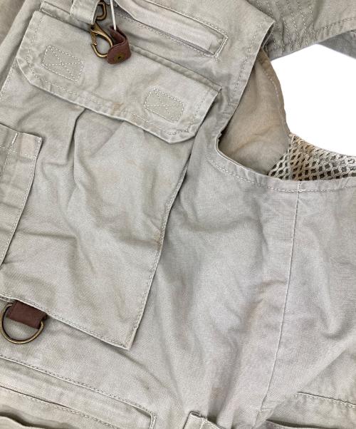 Eddie Bauer（エディーバウアー）Eddie Bauer (エディーバウアー) フィッシングベスト ベージュ サイズ:Mの古着・服飾アイテム