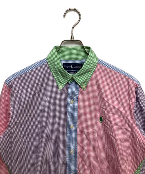 POLO RALPH LAUREN（ポロ・ラルフローレン）POLO RALPH LAUREN (ポロ・ラルフローレン) パッチワークBDシャツ マルチカラー サイズ:Mの古着・服飾アイテム