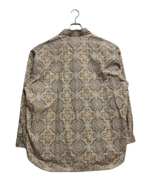 IROQUOIS（イロコイ）IROQUOIS (イロコイ) 総柄ペイズリーシャツ ベージュ サイズ:1の古着・服飾アイテム