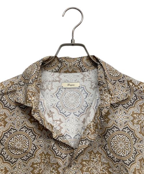IROQUOIS（イロコイ）IROQUOIS (イロコイ) 総柄ペイズリーシャツ ベージュ サイズ:1の古着・服飾アイテム
