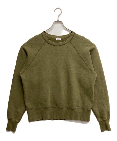 BUTCHER PRODUCTS（ブッチャープロダクツ）BUTCHER PRODUCTS (ブッチャープロダクツ) ラグランスウェット グリーン サイズ:46の古着・服飾アイテム