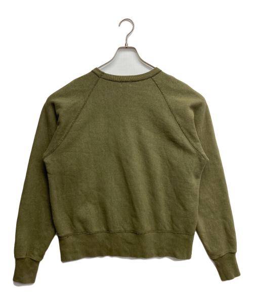 BUTCHER PRODUCTS（ブッチャープロダクツ）BUTCHER PRODUCTS (ブッチャープロダクツ) ラグランスウェット グリーン サイズ:46の古着・服飾アイテム