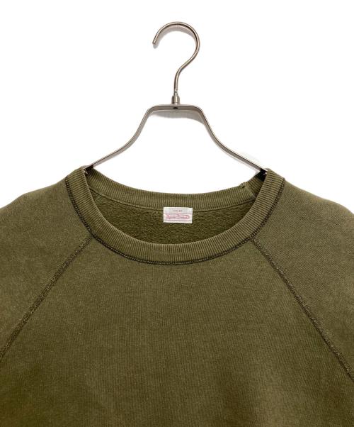 BUTCHER PRODUCTS（ブッチャープロダクツ）BUTCHER PRODUCTS (ブッチャープロダクツ) ラグランスウェット グリーン サイズ:46の古着・服飾アイテム