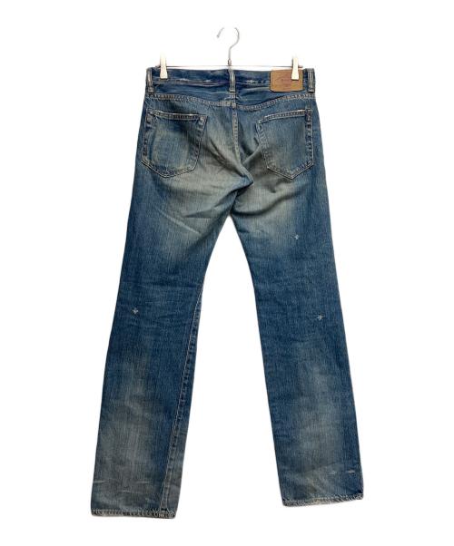 Hysteric Glamour（ヒステリックグラマー）Hysteric Glamour (ヒステリックグラマー) スタッズ小窓ダメージデニムパンツ インディゴ サイズ:30の古着・服飾アイテム