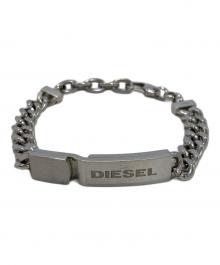 DIESEL（ディーゼル）の古着「ロゴSTEELブレスレット」｜シルバー