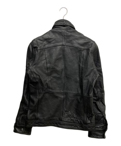 harfu（ハルフ）harfu (ハルフ) ラムレザージャケット ブラック サイズ:Mの古着・服飾アイテム