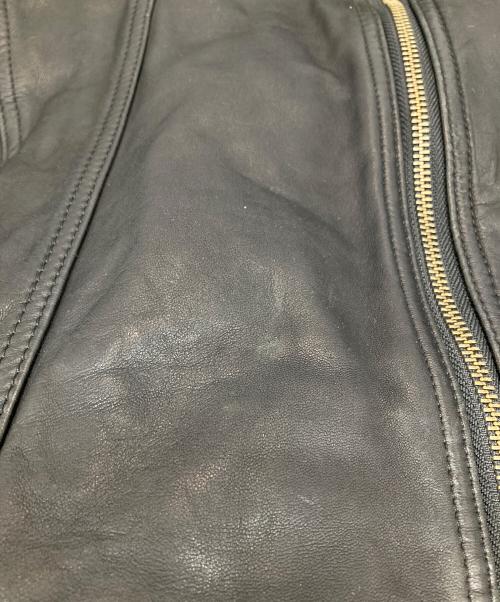harfu（ハルフ）harfu (ハルフ) ラムレザージャケット ブラック サイズ:Mの古着・服飾アイテム
