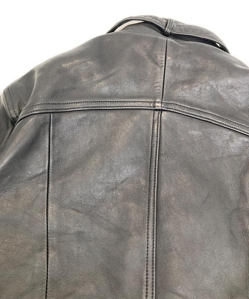 harfu（ハルフ）harfu (ハルフ) ラムレザージャケット ブラック サイズ:Mの古着・服飾アイテム