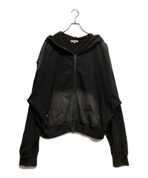 chikashitsu plus（チカシツプラス）chikashitsu plus (チカシツプラス) ジップパーカー ブラック サイズ:2の古着・服飾アイテム