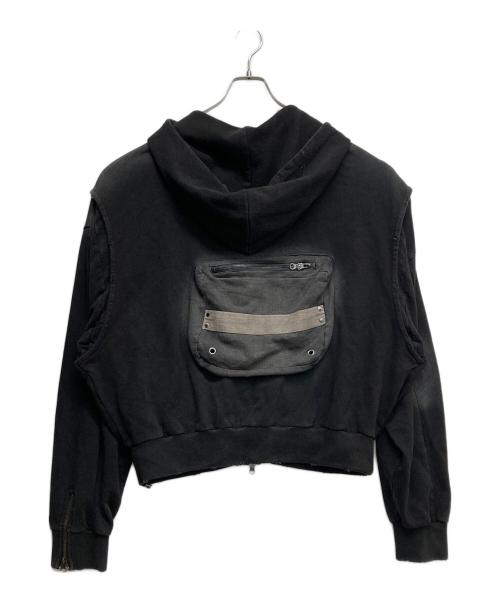 chikashitsu plus（チカシツプラス）chikashitsu plus (チカシツプラス) ジップパーカー ブラック サイズ:2の古着・服飾アイテム