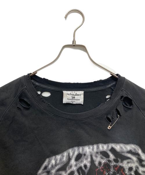 FreeWorldOrde（フリーワールドオーダー）FreeWorldOrde (フリーワールドオーダー) ダメージロングスリーブTシャツ ブラック サイズ:Lの古着・服飾アイテム