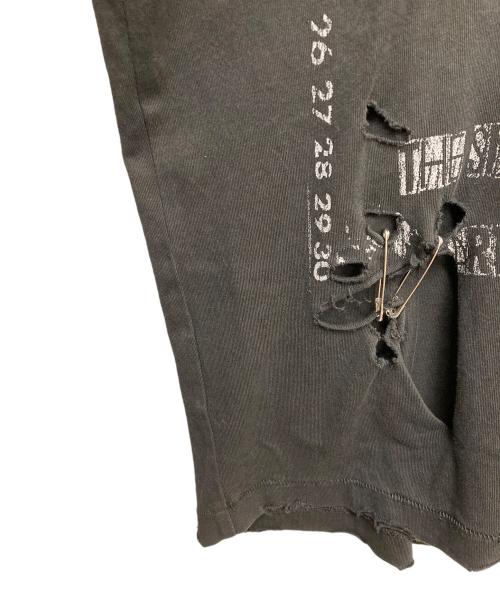 FreeWorldOrde（フリーワールドオーダー）FreeWorldOrde (フリーワールドオーダー) ダメージロングスリーブTシャツ ブラック サイズ:Lの古着・服飾アイテム