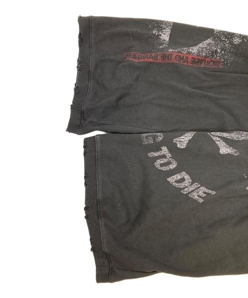 FreeWorldOrde（フリーワールドオーダー）FreeWorldOrde (フリーワールドオーダー) ダメージロングスリーブTシャツ ブラック サイズ:Lの古着・服飾アイテム