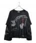 FreeWorldOrde（フリーワールドオーダー）の古着「ダメージロングスリーブTシャツ」｜ブラック