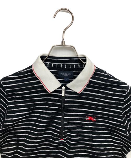 BURBERRY GOLF（バーバリーゴルフ）BURBERRY GOLF (バーバリーゴルフ) ポロシャツ ブラック サイズ:Mの古着・服飾アイテム