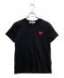 PLAY COMME des GARCONS（プレイコムデギャルソン）の古着「ハート刺繍Tシャツ」｜ブラック