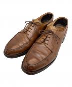 Crockett & Jonesクロケット＆ジョーンズ）の古着「MORETON プレーントゥシューズ」｜ブラウン