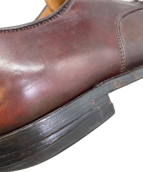 Alden（オールデン）ALDEN (オールデン) パンチドキャップトゥコードバンシューズ バーガンディー サイズ:9 1/2Dの古着・服飾アイテム