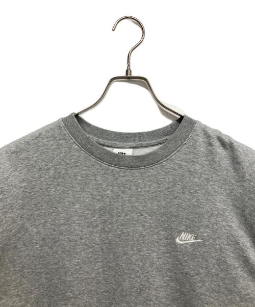 NIKE（ナイキ）NIKE (ナイキ) バッグプリントクルーネックスウェット グレー サイズ:Lの古着・服飾アイテム