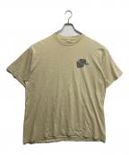 stussyステューシー）の古着「crown logo t-shirt」｜イエロー