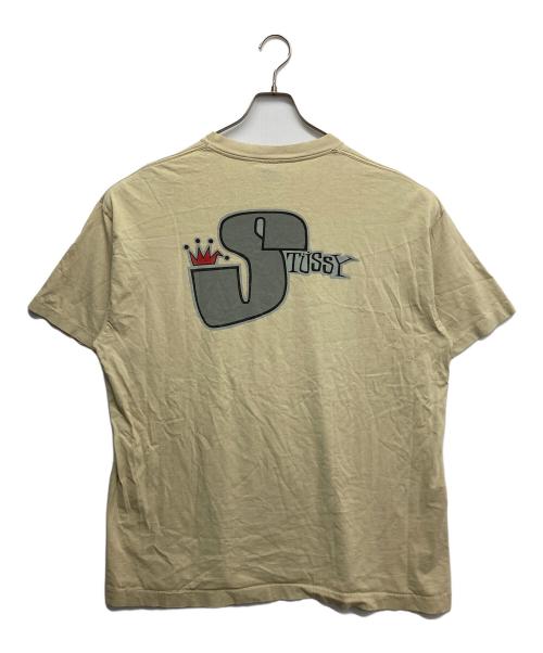 stussy（ステューシー）stussy (ステューシー) crown logo t-shirt イエロー サイズ:2XLの古着・服飾アイテム