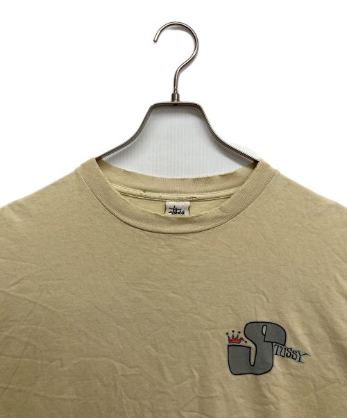 stussy（ステューシー）stussy (ステューシー) crown logo t-shirt イエロー サイズ:2XLの古着・服飾アイテム