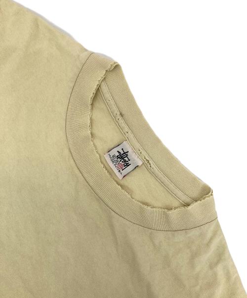 stussy（ステューシー）stussy (ステューシー) crown logo t-shirt イエロー サイズ:2XLの古着・服飾アイテム