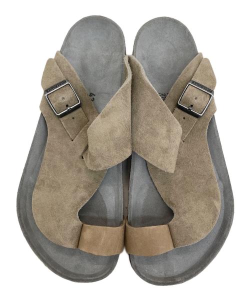 BIRKENSTOCK（ビルケンシュトック）BIRKENSTOCK (ビルケンシュトック) JOURNAL STANDARD relume (ジャーナルスタンダード レリューム) 別注Byblos スウェードサンダル ベージュ サイズ:42の古着・服飾アイテム