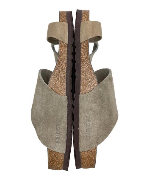BIRKENSTOCK（ビルケンシュトック）BIRKENSTOCK (ビルケンシュトック) JOURNAL STANDARD relume (ジャーナルスタンダード レリューム) 別注Byblos スウェードサンダル ベージュ サイズ:42の古着・服飾アイテム