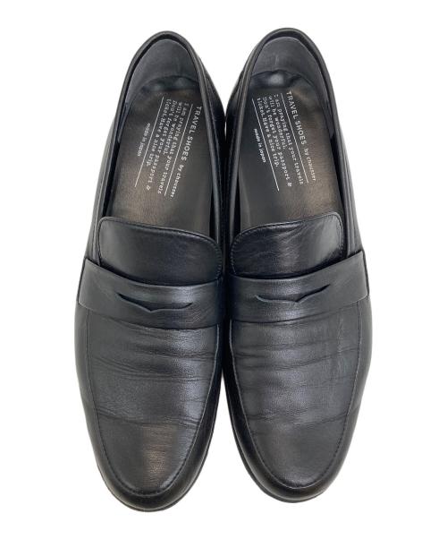 travel shoes by chausser（トラベルシューズバイショセ）TRAVEL SHOES by chausser (トラベルシューズバイショセ) コインローファー ブラック サイズ:39の古着・服飾アイテム