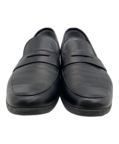 travel shoes by chausser（トラベルシューズバイショセ）TRAVEL SHOES by chausser (トラベルシューズバイショセ) コインローファー ブラック サイズ:39の古着・服飾アイテム