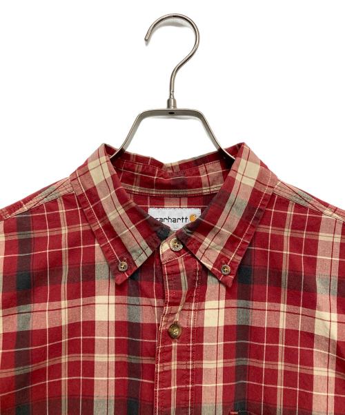 CarHartt（カーハート）CarHartt (カーハート) チェックBDシャツ レッド サイズ:Lの古着・服飾アイテム